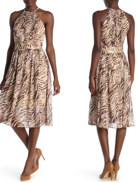 Elie Tahari Dresses & Skirts - ✨NWOT✨ ELIE TAHARI Dominica Silk Blend Midi Halter Dress -SIZE 10